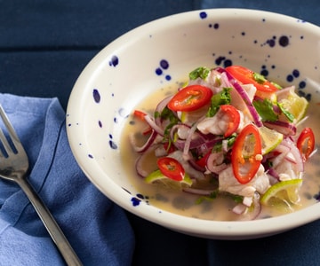 Ceviche de robalo