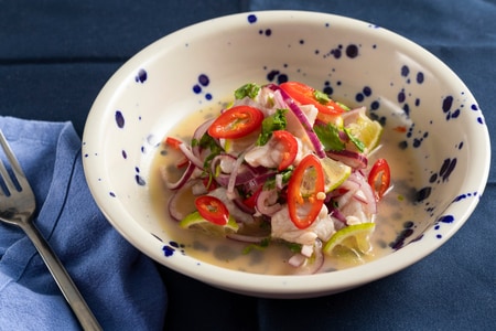 Ceviche de robalo