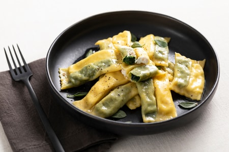 Ravioli de duplo recheio