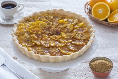 Torta de laranjas caramelizadas