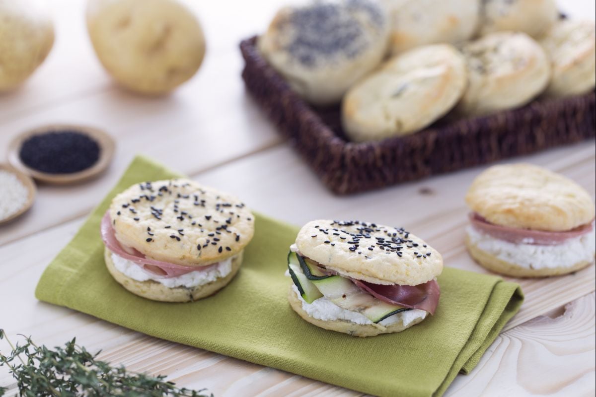 Scones salgados de batata
