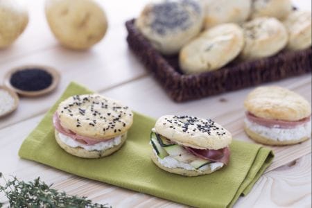 Scones salgados de batata