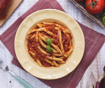 Scialatielli com a nduja