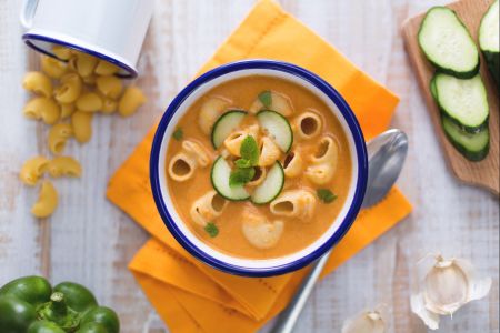 Pasta fredda al gazpacho