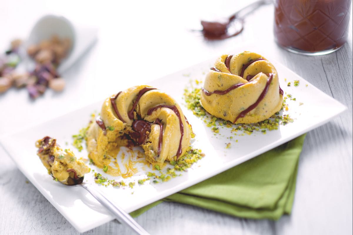 Semifreddo de pistache e Nutella