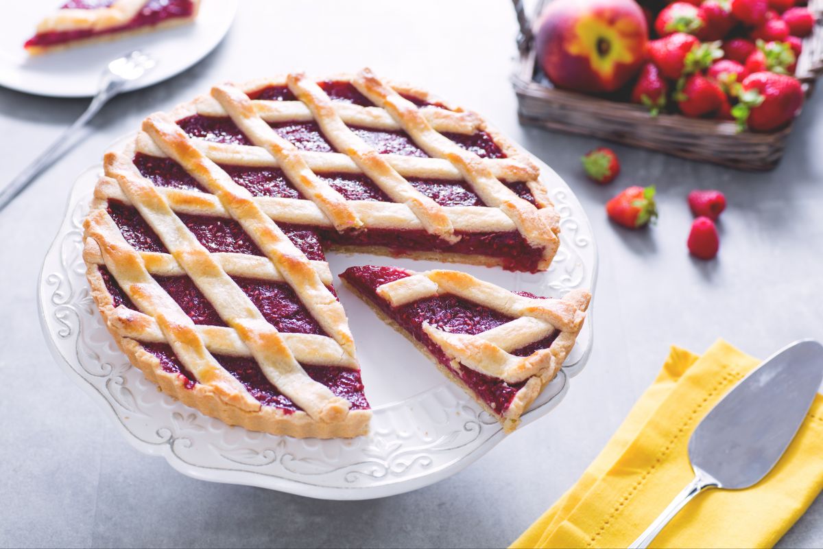 Torta de frutas de verão