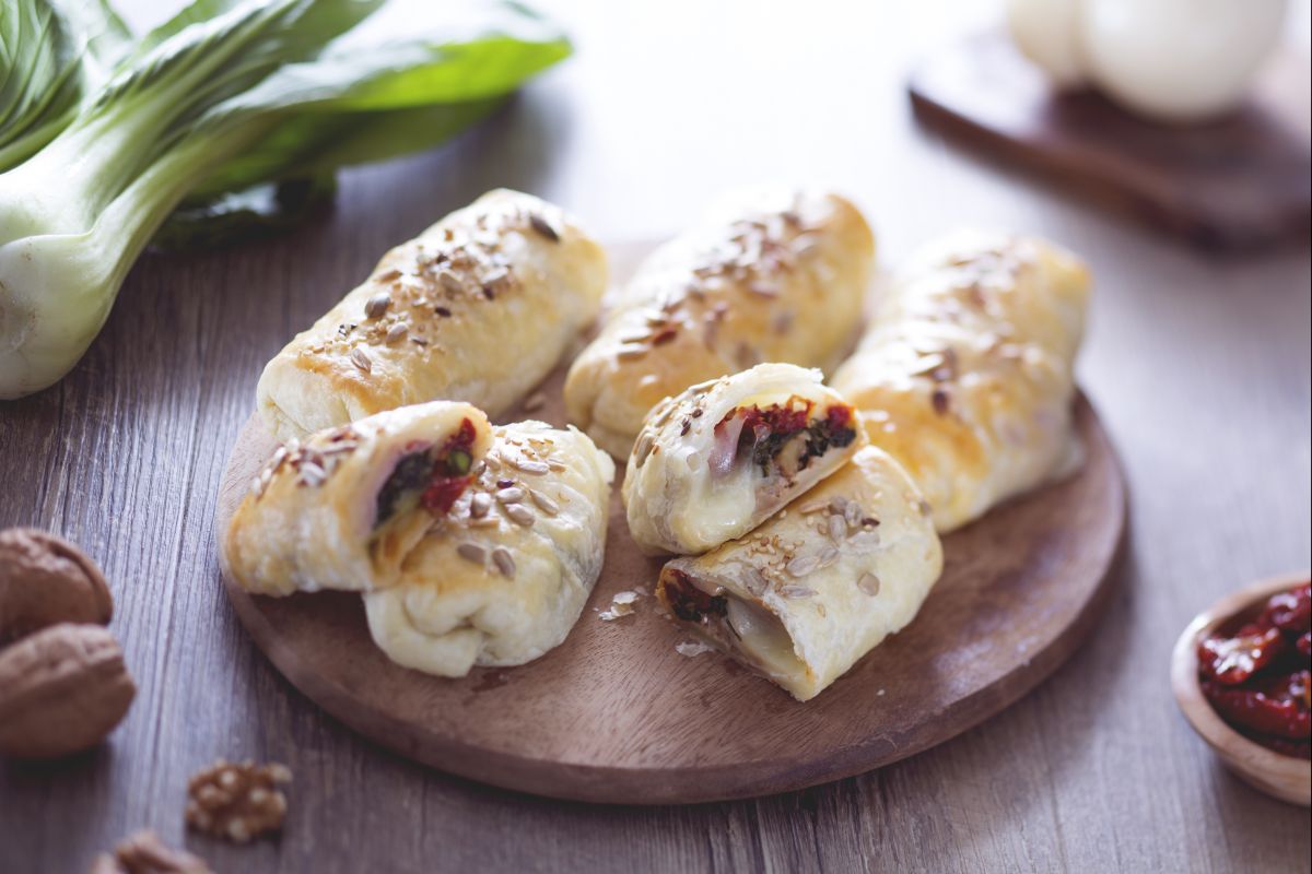 Rolinho salgado com coração macio