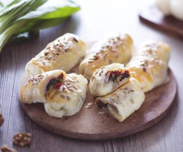 Rolinho salgado com coração macio