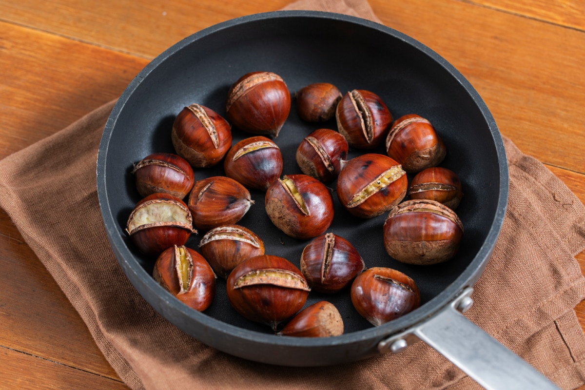 Castagne in padella