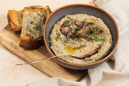 Hummus de cogumelos