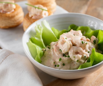 Camarões ao molho rosa