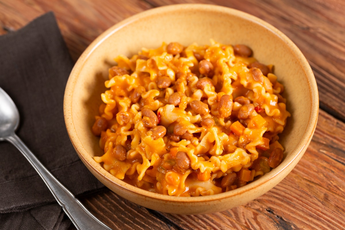 Pasta e fagioli in scatola