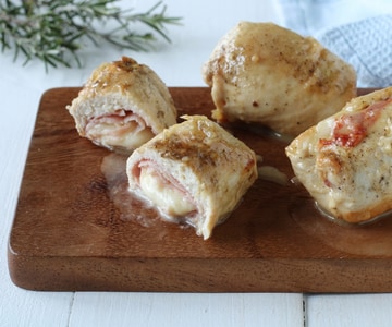 Rolinhos de frango na frigideira