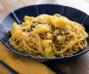 Pasta couve-flor e açafrão