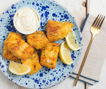 Bacalhau na fritadeira a ar