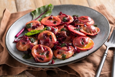 Ravioli alla barbabietola