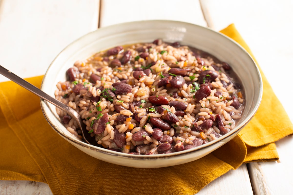 Arroz e feijão