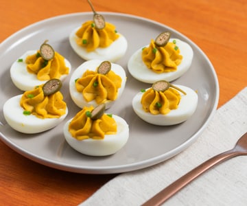 Ovos recheados com atum da vovó