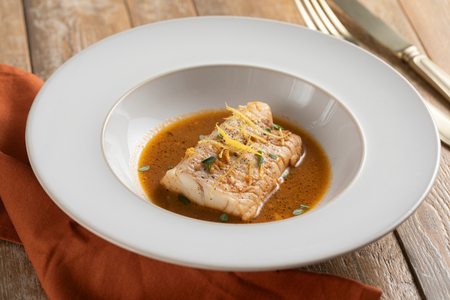 Bacalhau com cítricos