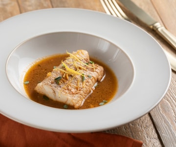 Bacalhau com cítricos