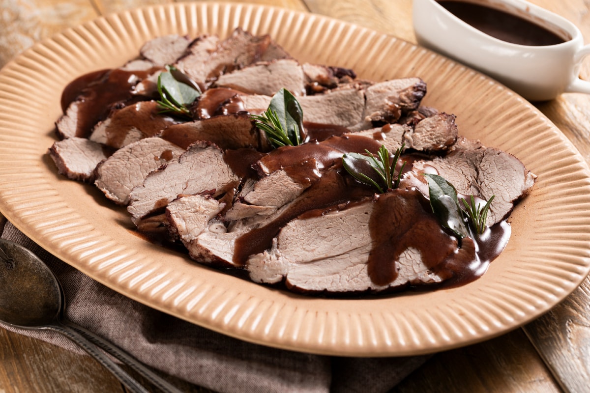 Carne de porco assada