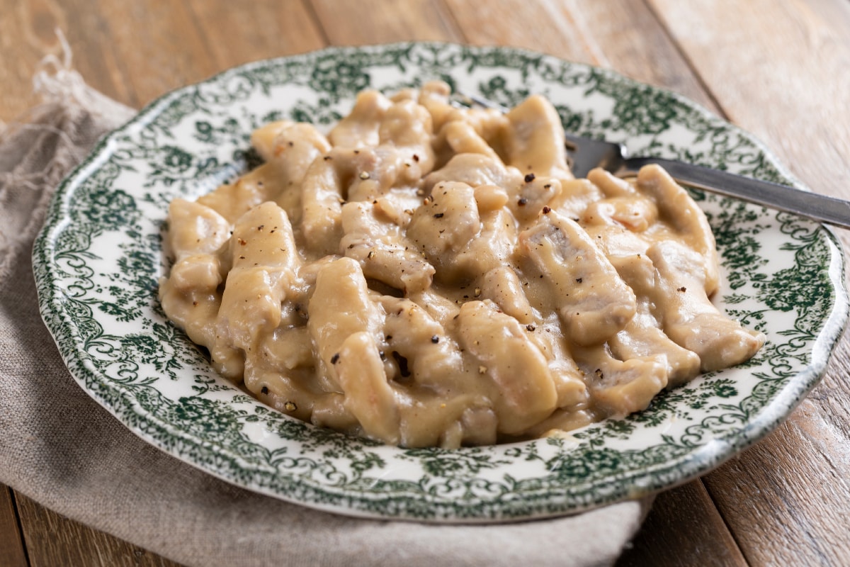 Tirinhas de porco à cerveja