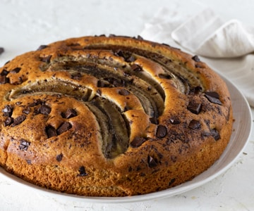 Torta banane e cioccolato