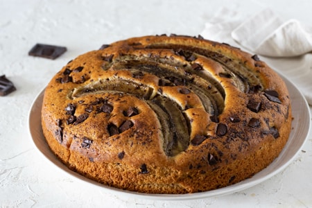 Torta banane e cioccolato