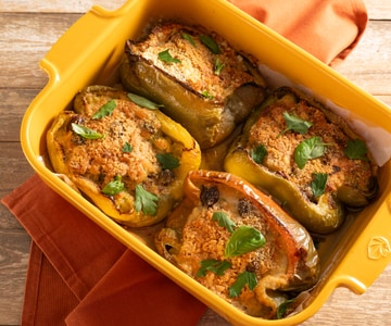 Pimentões recheados sem carne