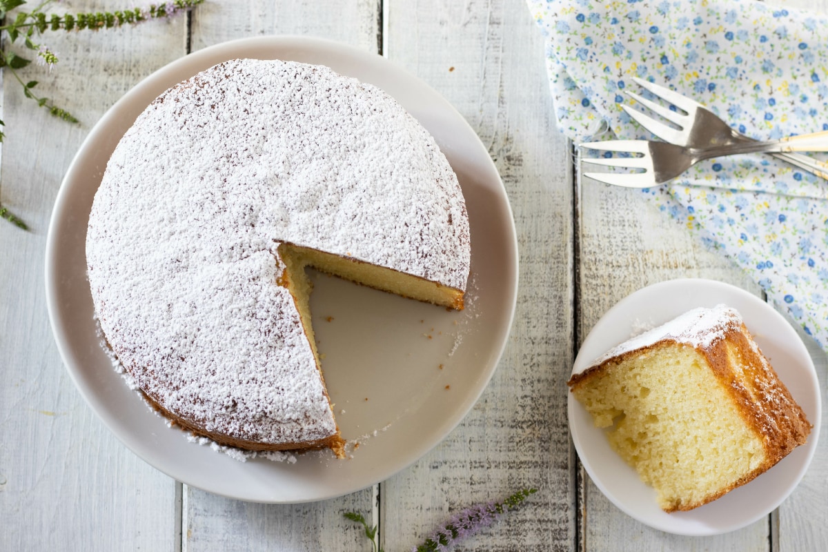 Torta com iogurte grego