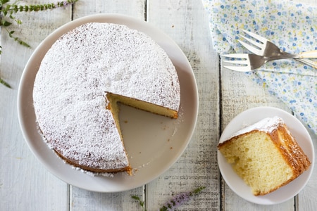 Torta com iogurte grego