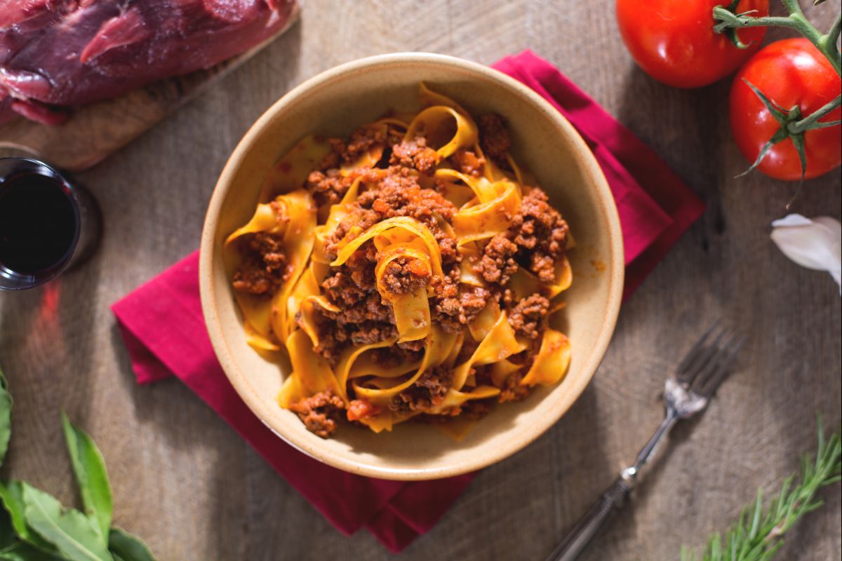 Pappardelle ao ragu de javali