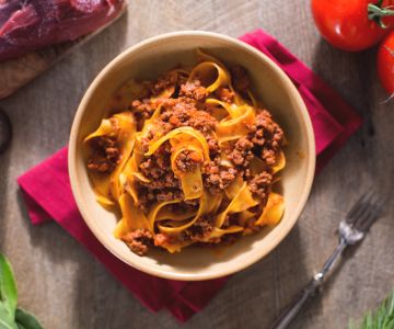 Pappardelle ao ragu de javali