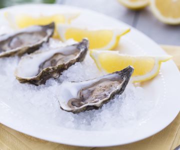 Ostras limão e pimenta