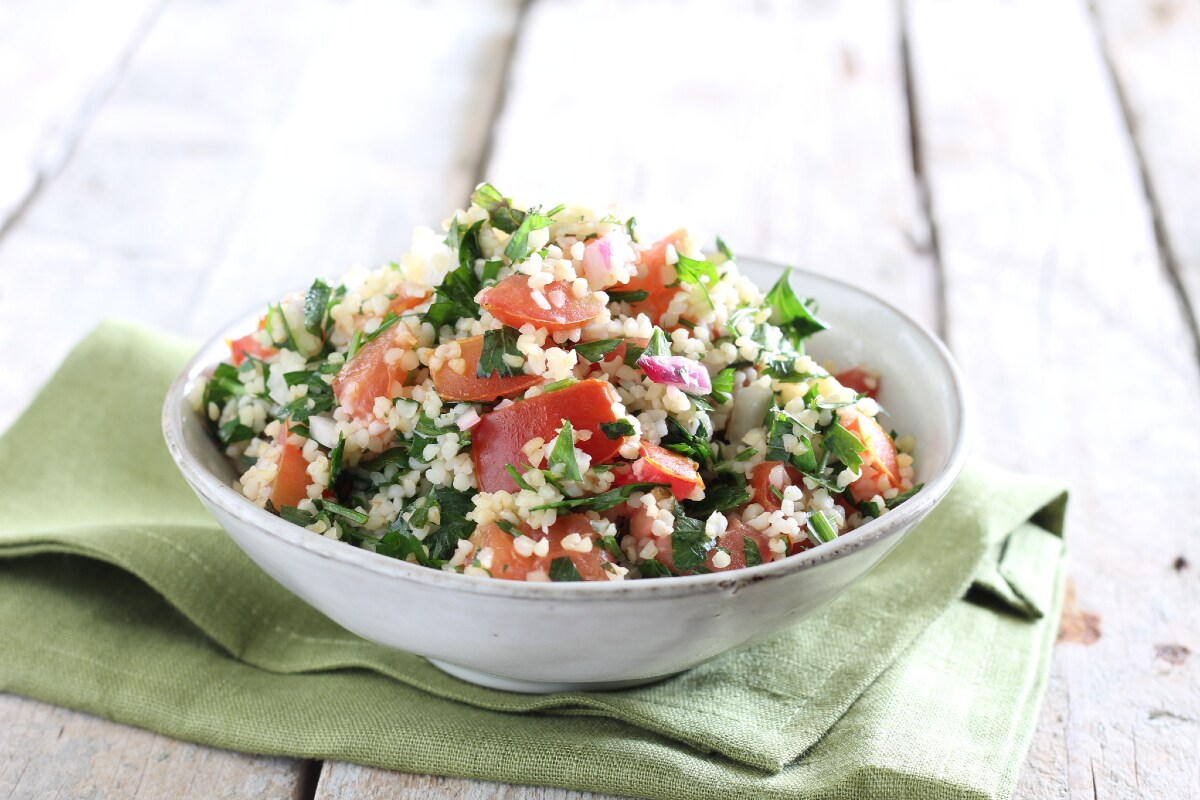 Tabuleh com vegetais