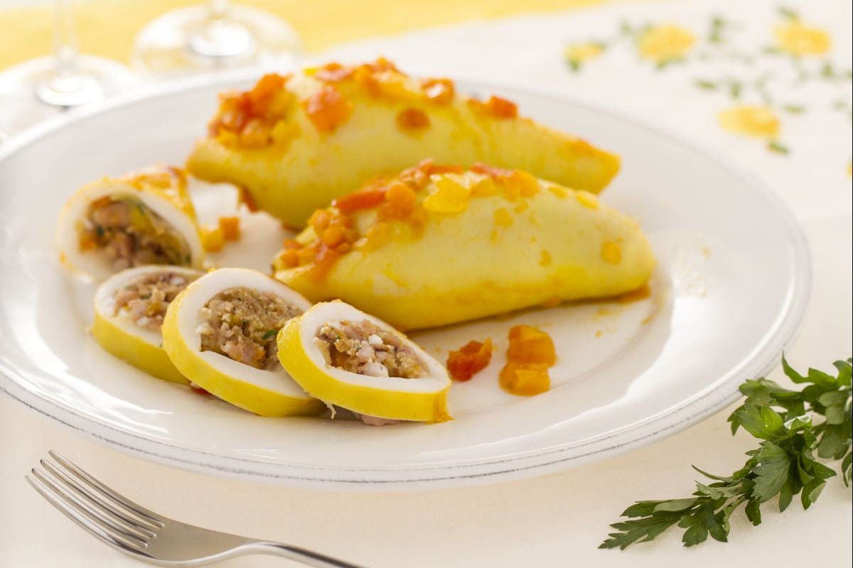 Lulas recheadas à andaluza