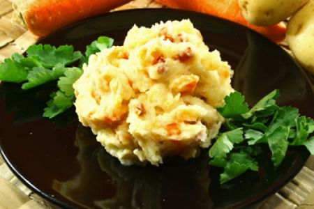 Stoemp belga com cenouras