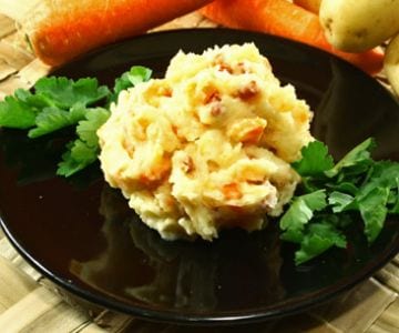 Stoemp belga com cenouras