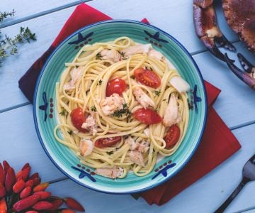 Linguine piccanti al granchio