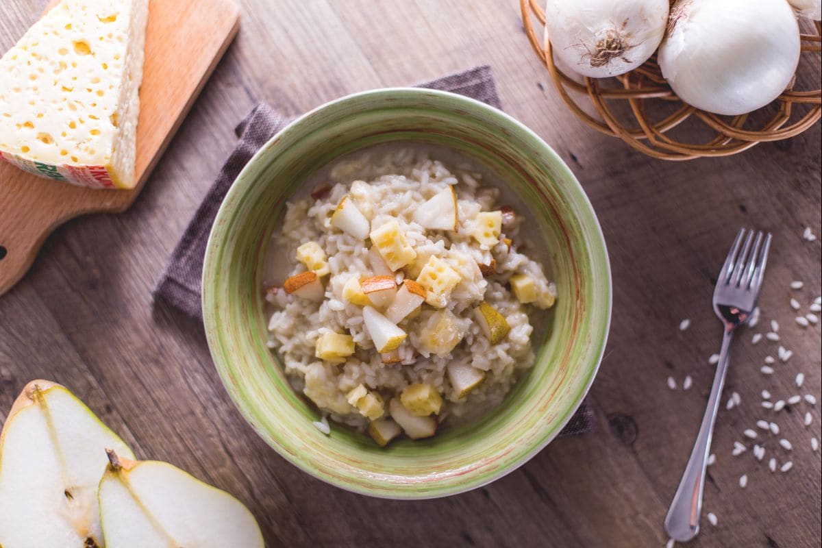 Risotto pannerone e pere