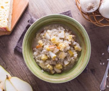 Risotto pannerone e pere