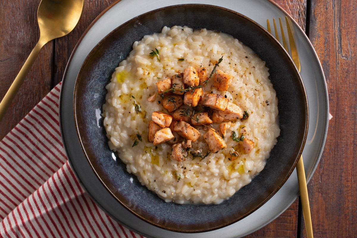 Risotto ao salmão