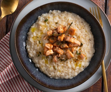 Risotto ao salmão