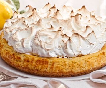 Cheesecake de limão com merengue