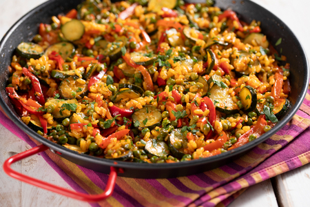 Paella vegetariana