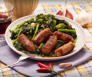 Cime di rapa con salsiccia