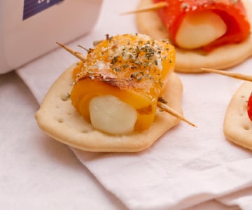 Schiacciate com pimentões e scamorza