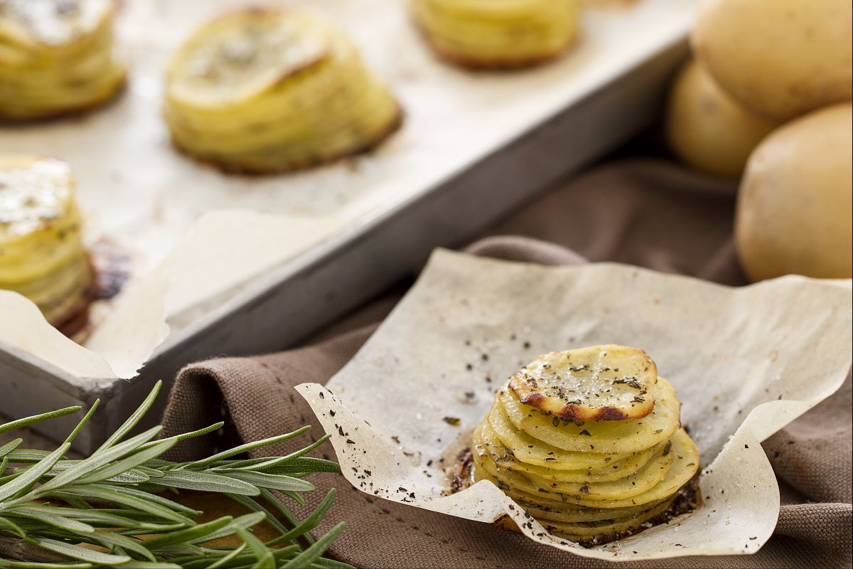 Torrette de batatas assadas