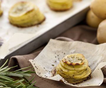 Torrette de batatas assadas