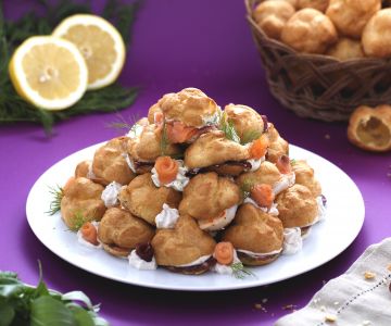 Profiteroles salgados